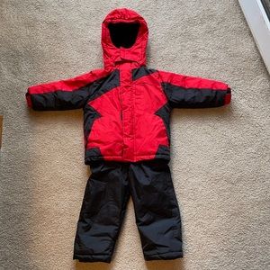 Weatherproof coat & snowbib set